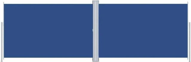 Furnicato Seitenmarkise ausziehbar Blau aus UV-beständigem Polyester mit Sichtschutz, B/H: 600 x 220 cm - Bild 1