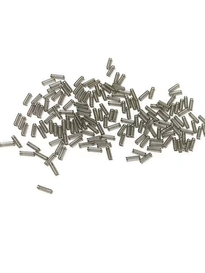 ZRUIHHUALXINH Mikro Druckfedern aus 304 Edelstahl in Silber, 500 Stück Set - Bild 4