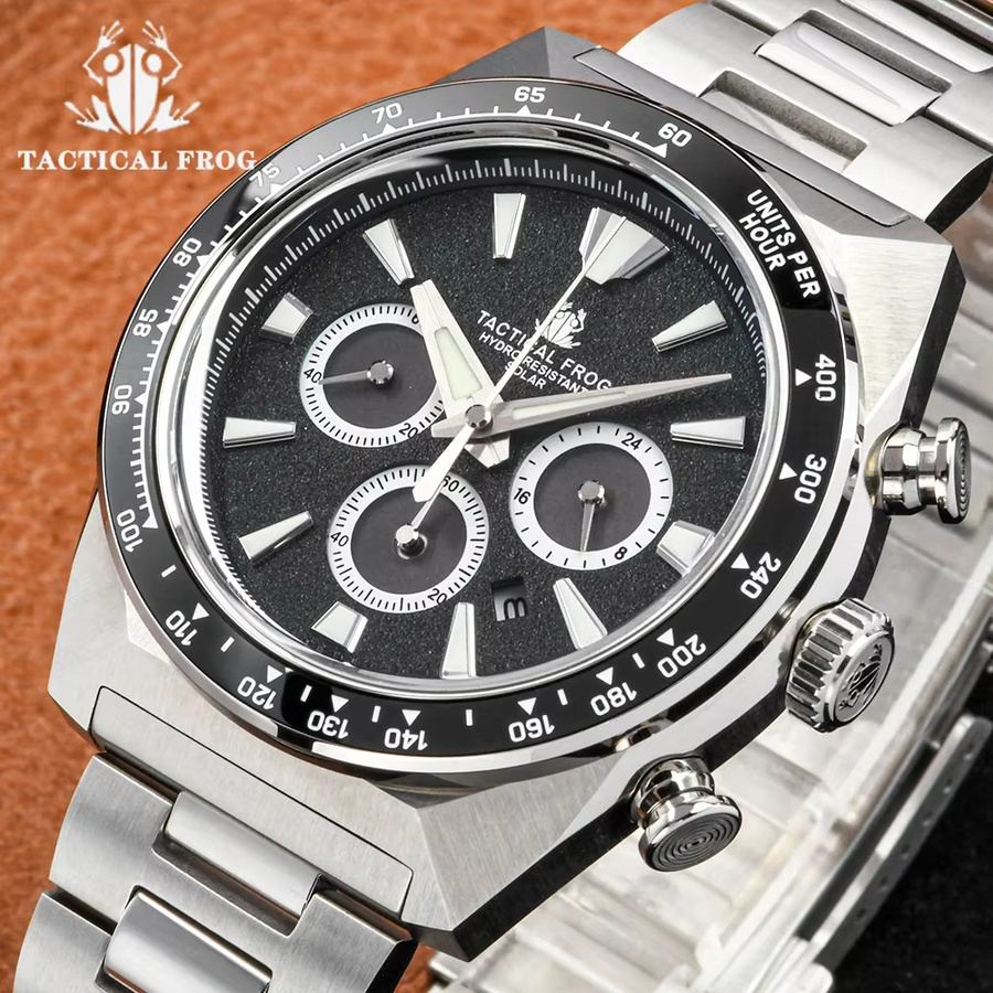 Tactical Frog Chronograph, Solar Quarzwerk, Edelstahl, 43 mm, Herren - Bild 2