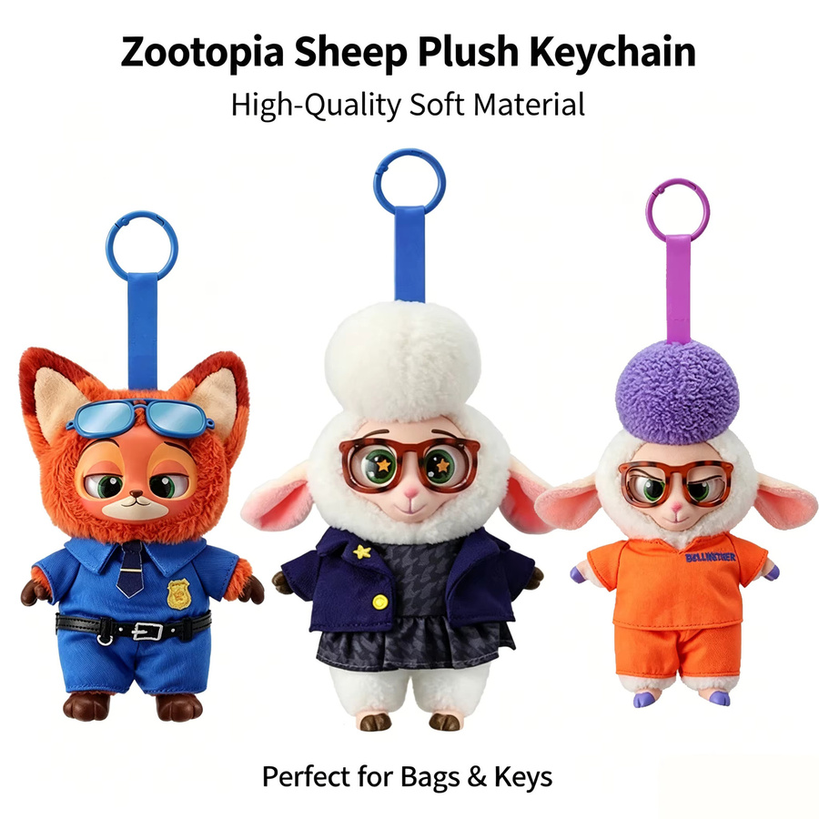 Disney Zootopia Judy Nick, Vinyl-Plüsch Anhänger, Einzelfigur - Bild 3