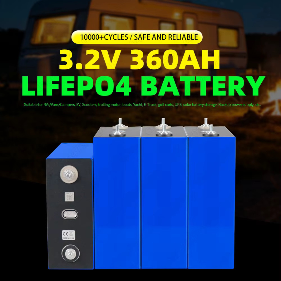 Futuraglow LiFePO4 Batterie 3,2V 360Ah Klasse A mit Zubehör für DIY 12V 24V 48V Anwendungen in Wohnmobilen, Elektrofahrzeugen und Heimenergiespeichern - Bild 4