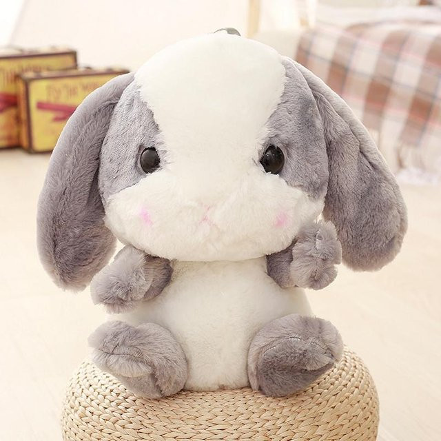 Kidsly Kaninchen Plüsch Rucksack, 50cm, Grau - Bild 1