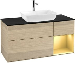 V&B Waschtischunterschrank Finion in Eiche, Breite: 120 cm, Tiefe: 50,1 cm, Höhe: 50,1 cm - Bild 1