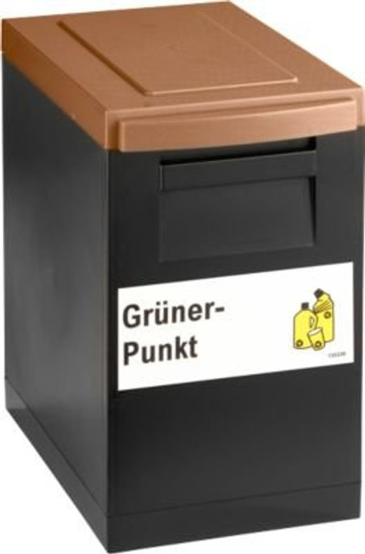 Nord Sued Modul-Sammelbox WSB aus Kunststoff, schwarz mit braunem Deckel - Bild 1