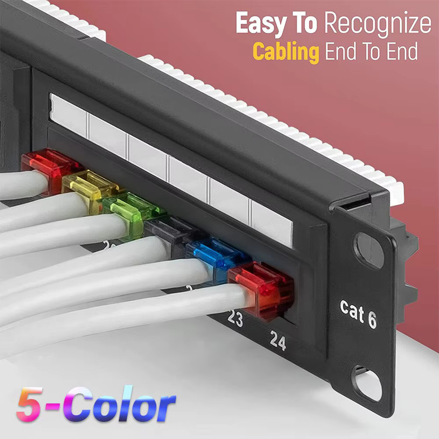 Ampcom RJ45 Modularstecker Set für Cat6 und Cat5e LAN-Kabel, 100-teilig, vergoldet, Multicolor - Bild 3
