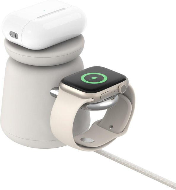 Belkin BoostCharge Pro Kabellose 2-in-1-Ladestation mit MagSafe (15 W), USB-C, weiß - Bild 1