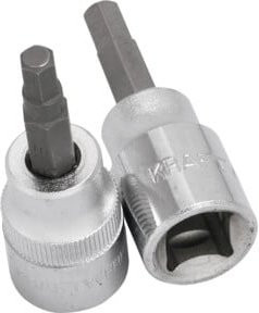 Kraftwerk Innensechskant-Bit-Stecknuss 3/8 Zoll in Silber aus Chrom-Vanadium - Bild 1