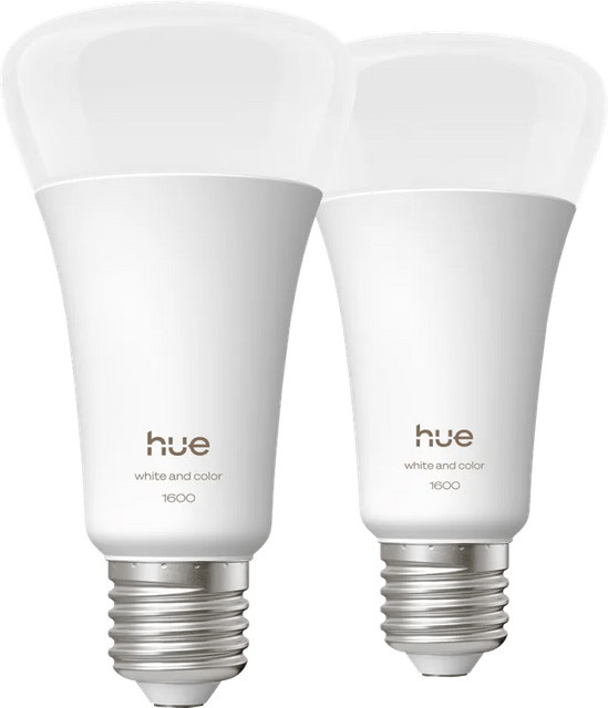 Philips Hue A67 White & Color LED-Leuchtmittel E27 Doppelpack, dimmbar, 1.600 lm, Bluetooth und RGB - Bild 1