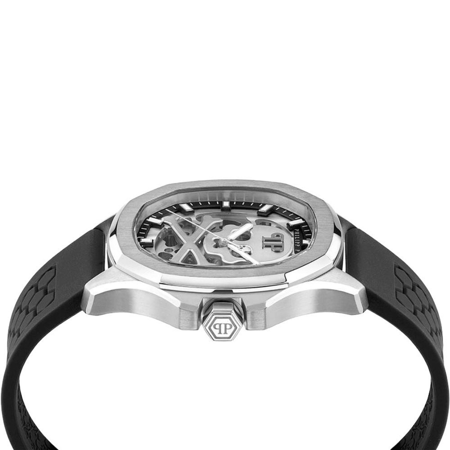 Philipp Plein Armbanduhr Automatik, Edelstahl, 42 mm, Herren, schwarz - Bild 3