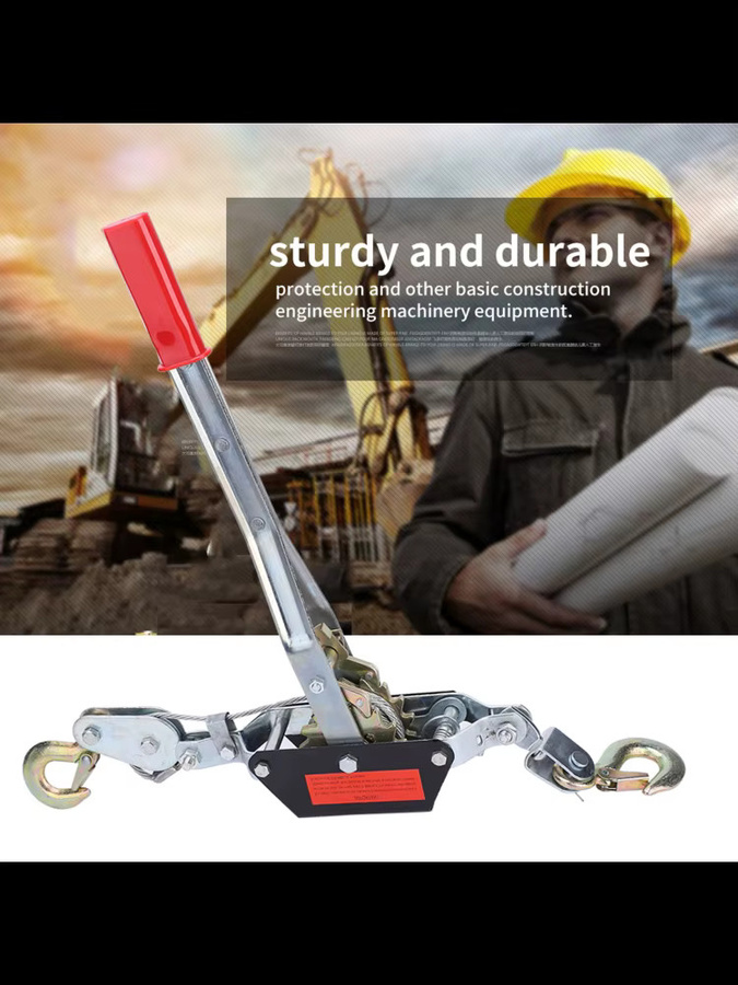 Aramox Draht Power Puller 2T Mini Drahtseilspanner mit Doppelhaken für Heavy Duty Anwendungen - Bild 3