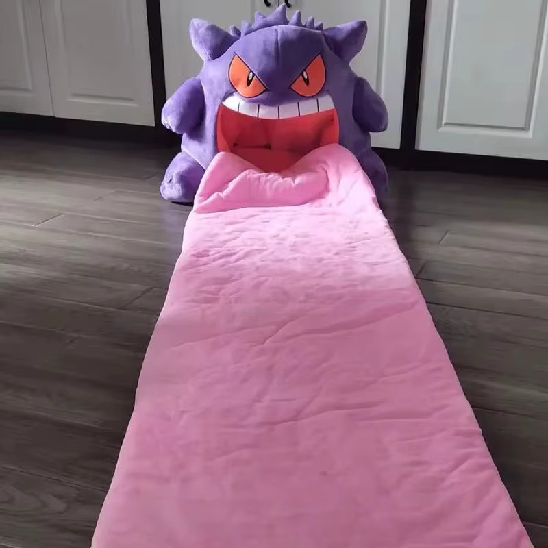 Aoger Pokemon Gengar 2-in-1 Plüschkissen und Decke in Lila - Bild 2