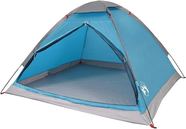 vidaXL Kuppel-Campingzelt für 4 Personen in Blau, wasserdicht - Bild 1