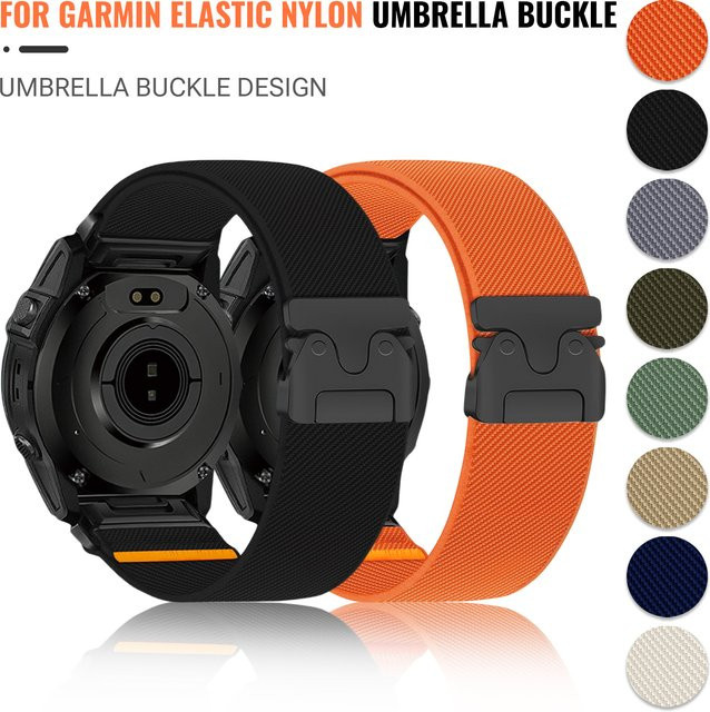 QuickFit Uhrenarmband Nylon, Schwarz, Unisex - Bild 1