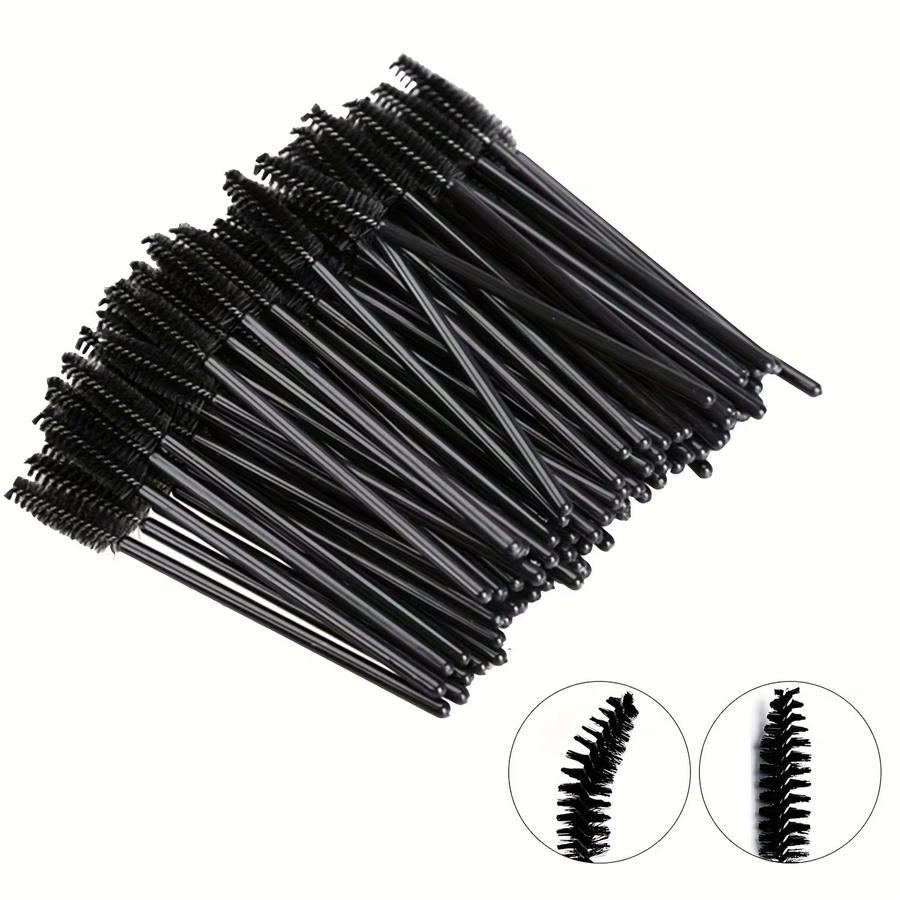 HUAZDS Wimpernbürsten, 100 Stück, Black, Unisex, latexfrei - Bild 2