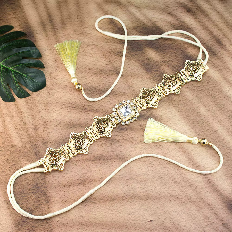 Taillenkette sunspice ms., Gold, Kristall, Damen - Bild 1