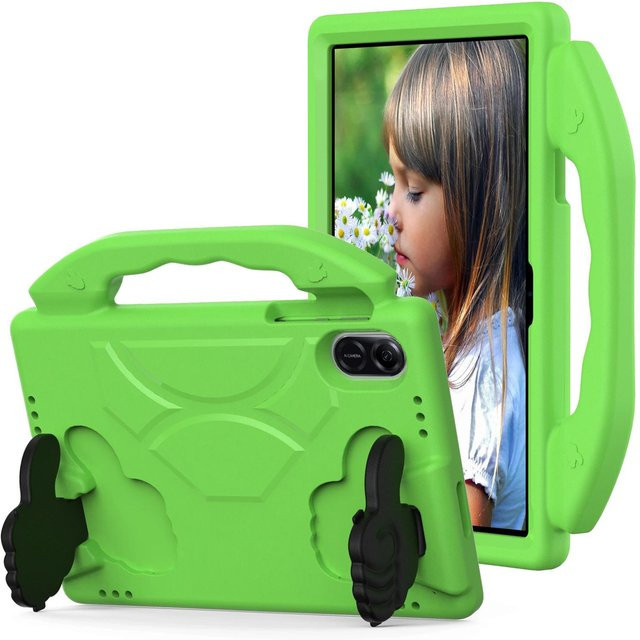 Stoßfeste Kinderhülle für Huawei Honor Pad X9 und Honor Pad X8 Pro mit EVA-Ständer in Grün - Bild 1