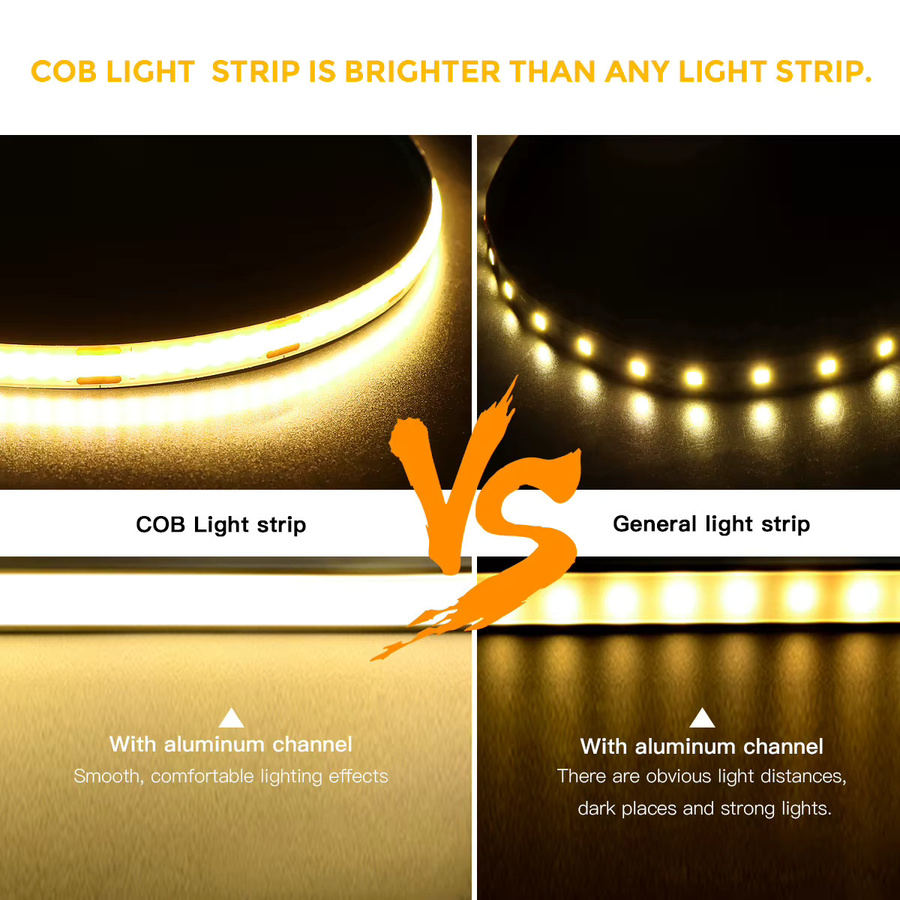Rybakov COB-LED-Lichtleiste mit intelligentem PIR-Bewegungssensor in Weiß für Küche und Kleiderschrank - Bild 2
