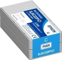 Epson Original Tintenpatrone SJIC22P(C) Cyan für ColorWorks TM-C3500 - Bild 1