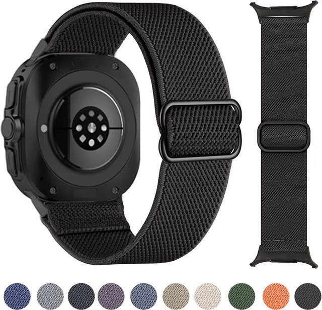 I LOVE LUO Uhrenarmband Nylon, Schwarz, Unisex, 47 mm - Bild 1