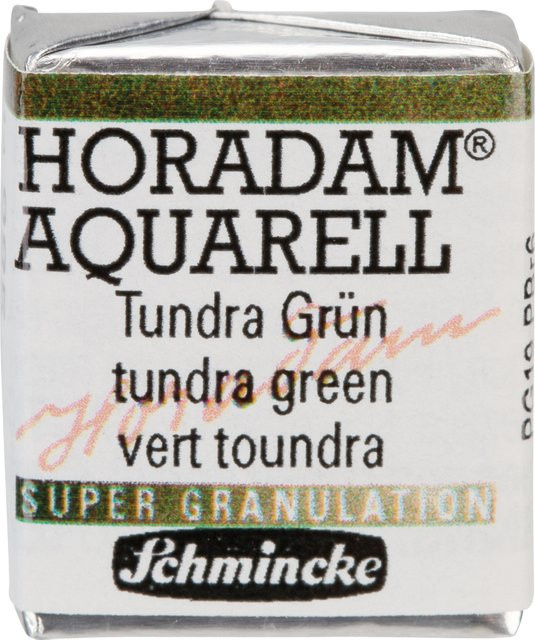 Schmincke HORADAM Aquarellfarbe Tundra Grün im 1/2 Näpfchen - Bild 1