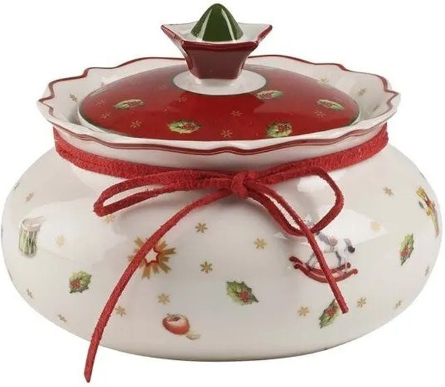 Villeroy & Boch Toy's Delight Keramikdose in Weiß, Rot und Multicolour, Durchmesser: 13,6 cm - Bild 1