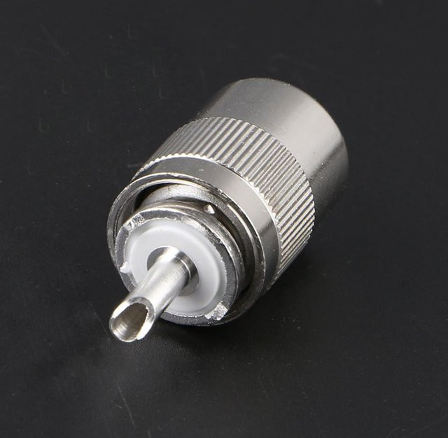 OOTDTY UHF-Stecker PL259 mit Lötanschluss für RG8 RG213 LMR400 7D-FB Kabel in Silber - Bild 1