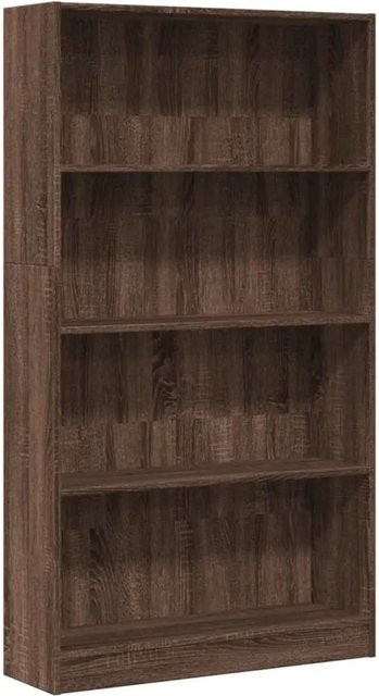 vidaXL Bücherregal in Eiche Braun aus Holzwerkstoff, B/T/H: 80 x 24 x 143 cm - Bild 1