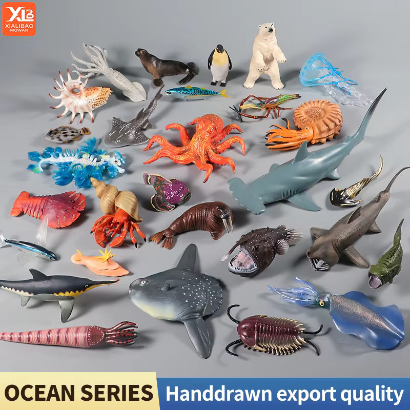 XIALIBAOMOWAN Sea Life Unterwasserwelt-Actionfiguren, Meerestiere, Set / Bundle - Bild 2