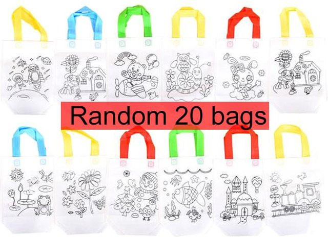Yiran Bag DIY Graffiti Tasche Ausmalmarker Kunsthandwerk 20-teiliges Set - Bild 1