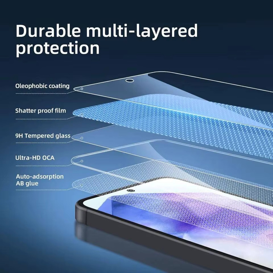 3er-Set Displayschutzfolie aus gehärtetem Glas für Samsung Galaxy S26 S25 Ultra und weitere Modelle, transparent - Bild 3