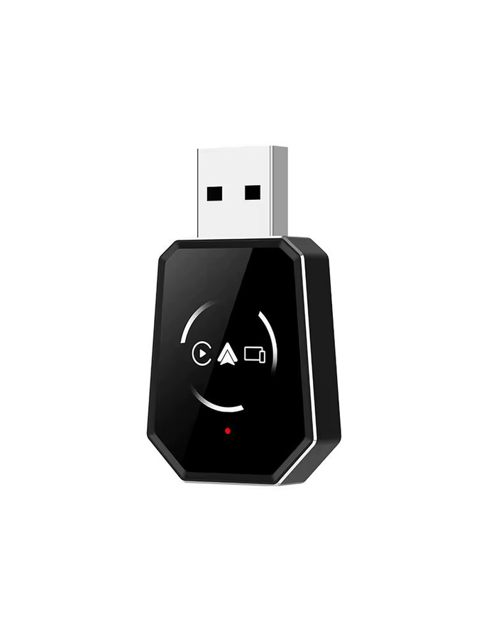 uhulamb 4-in-1 Bluetooth CarPlay Adapter Schwarz für kabellose Bildschirmspiegelung im Autoradio mit Plug & Play für kabelgebundene CarPlay-Fahrzeuge - Bild 5