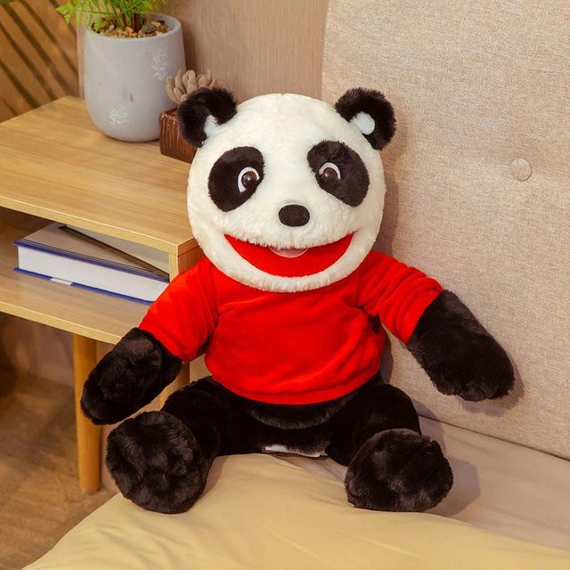 Yiran Health & Beauty Handpuppe, Dinosaurier, Panda, Plüschtiere, 60cm - Bild 1