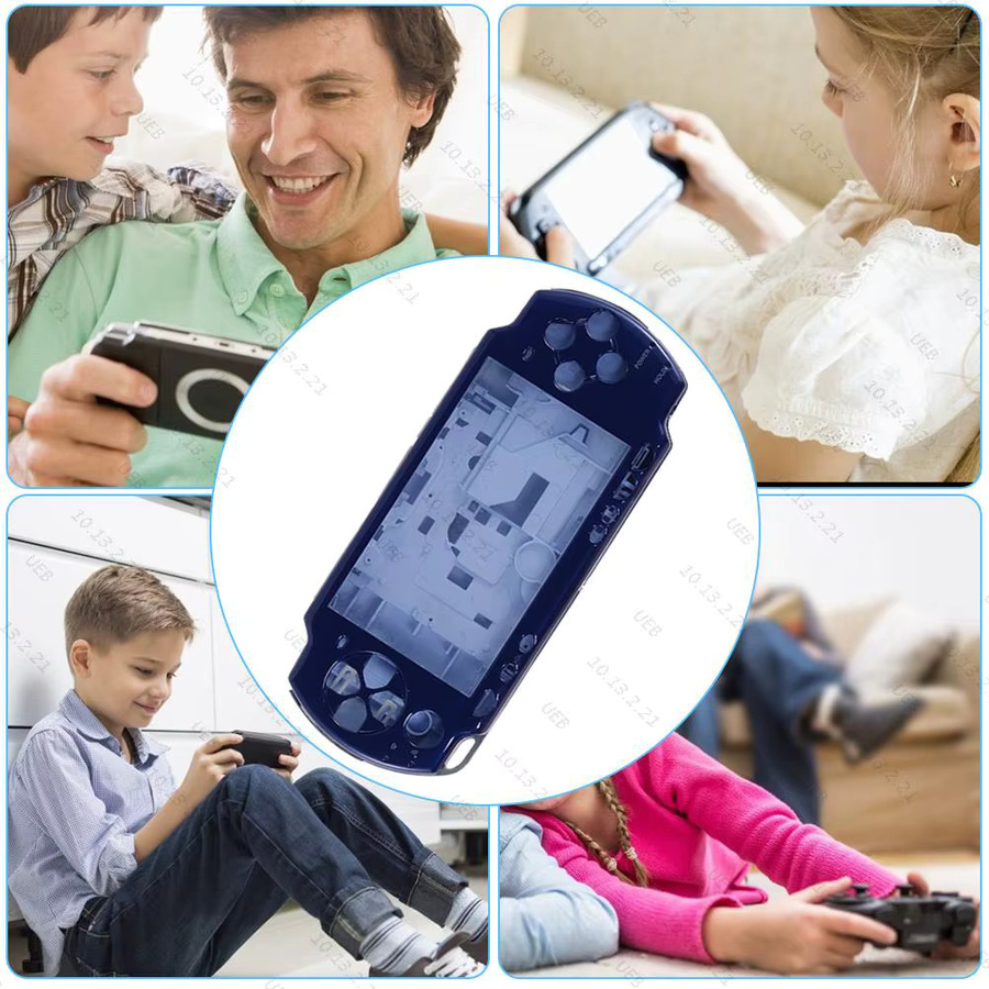 Sony PSP2000 Ersatzgehäuse Set in Silber mit Tastenset im Retro-Design - Bild 5