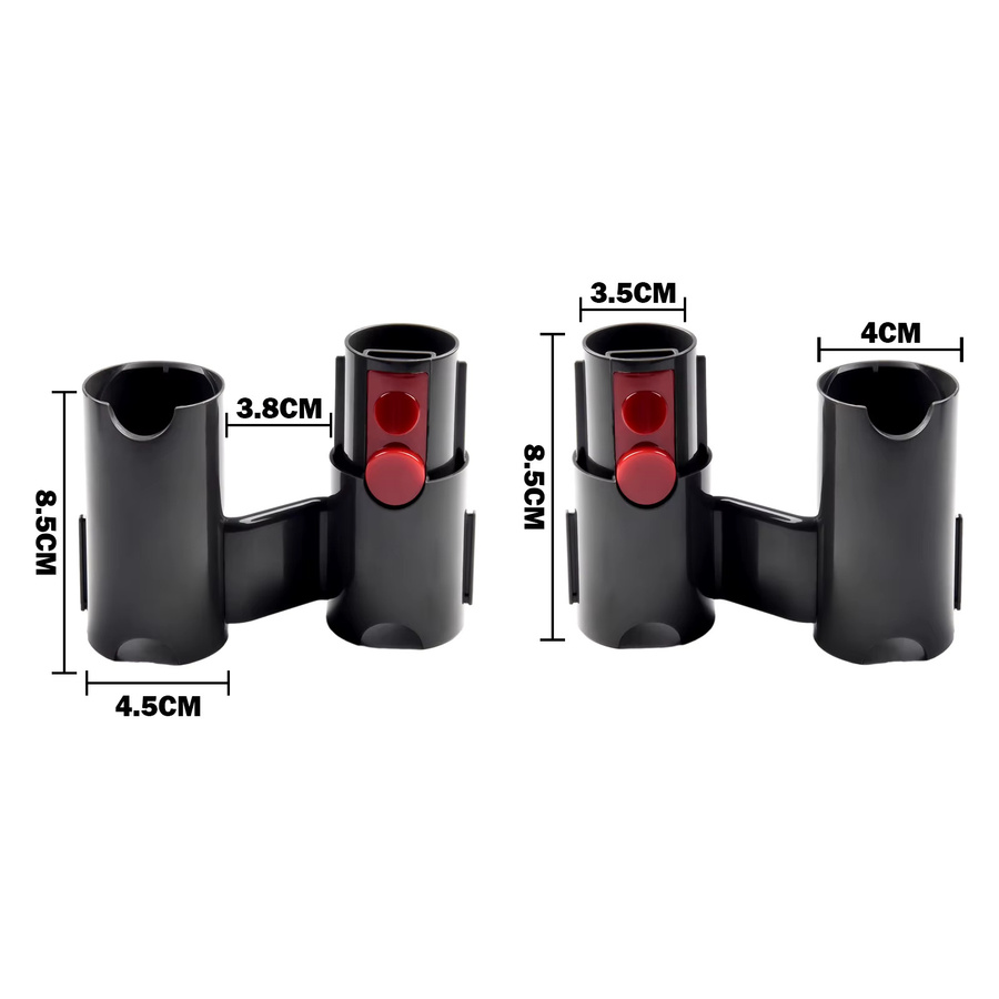 Wandmontierter Staubsauger Ständer für Dyson V7 V8 V10 V11 V12 V15 in Schwarz zur Aufbewahrung von Zubehör und Aufsätzen - Bild 4