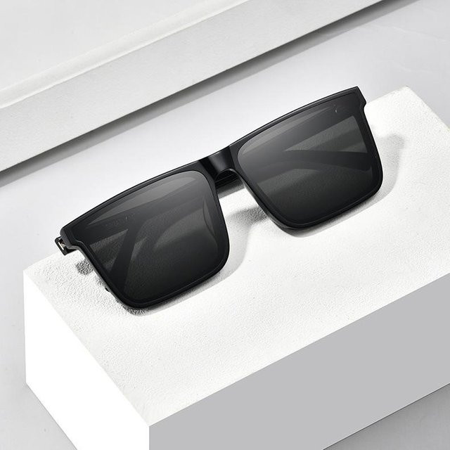 Mango Event Sonnenbrille Square, Vollrand, Kunststoff, Unisex, schwarz - Bild 1