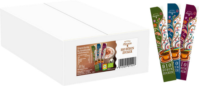 Wiener Zucker Fairtrade Bio Rübenzucker Sticks 500 Stück - Bild 1