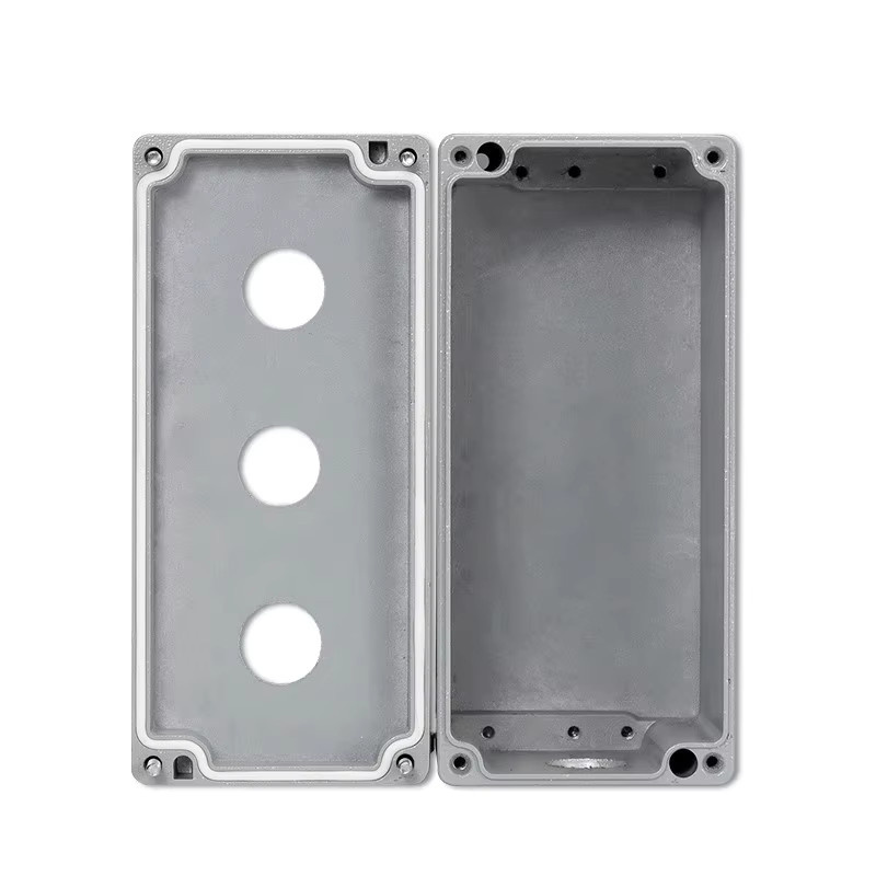 KKM Not-Aus-Schalter aus Aluminiumlegierung in Grau mit wasserdichtem Metallguss-Knopfschalter und 22 mm Bohrung - Bild 4