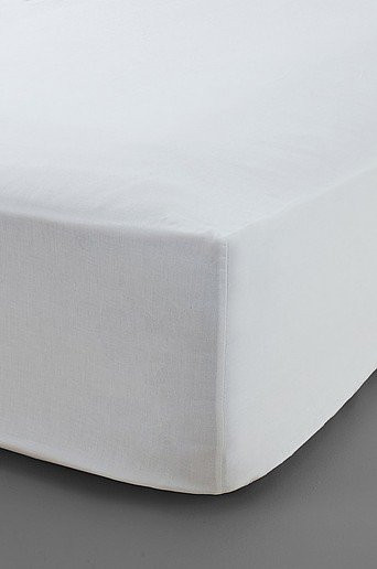 Jotex Spannbettlaken aus Bio-Baumwolle für hohe Matratzen, Weiß, B/T: 144 x 200 cm - Bild 1