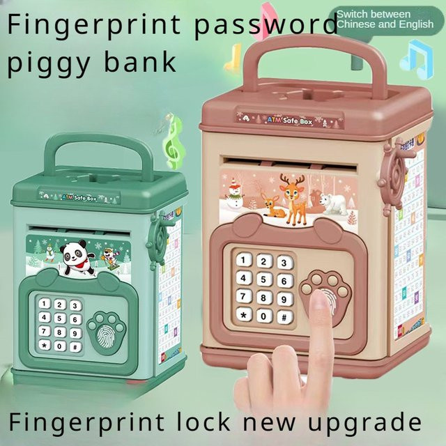 MYGVN Spardose mit Fingerabdruck, elektronische Geldautomaten-Spardose, Sparschwein - Bild 1