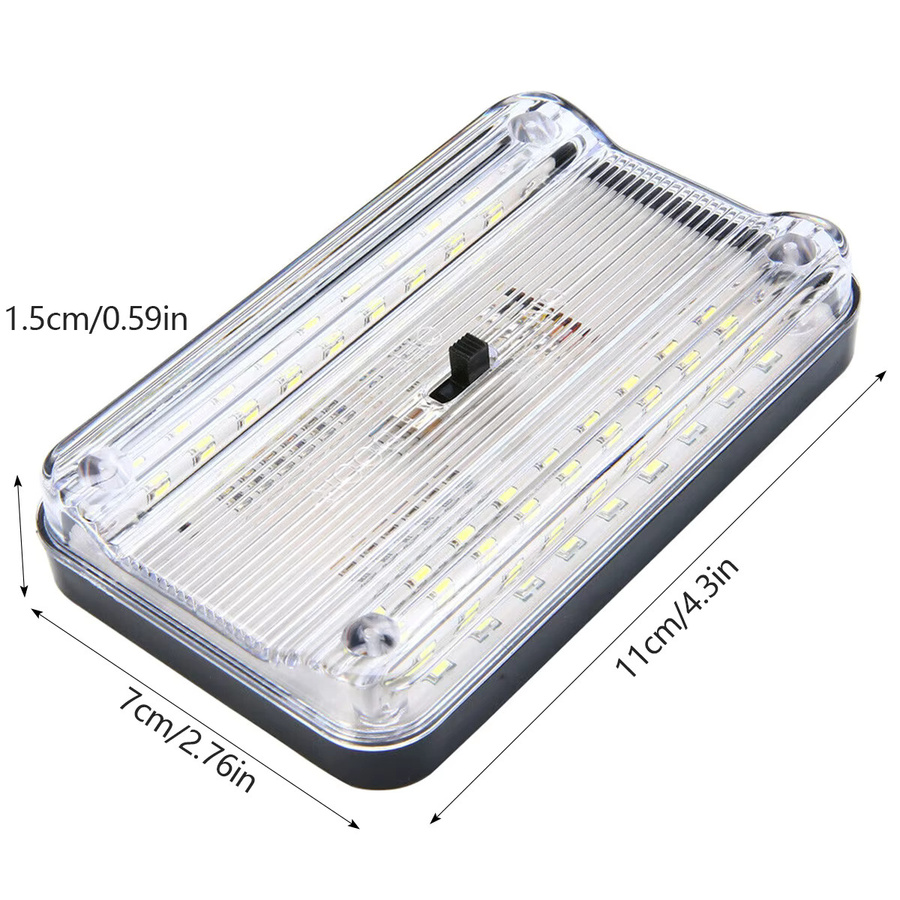 LED Auto Innenraumbeleuchtung mit 36 LEDs in Weiß für die Deckenmontage inklusive Ein/Aus-Schalter (12 V) - Bild 6