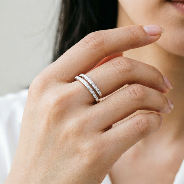 YAAMELI Ring, 925 Silber, Zirkonia, Damen - Bild 1
