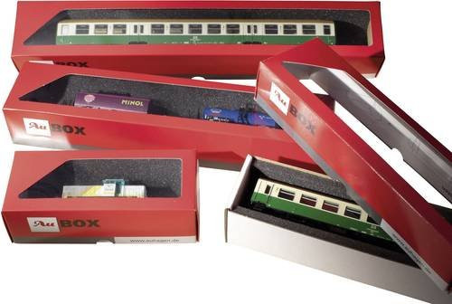 Auhagen 99304 Lok und Wagen Aufbewahrungsbox mit 10 Plätzen und Schaumstoffeinsatz im Karton - Bild 1