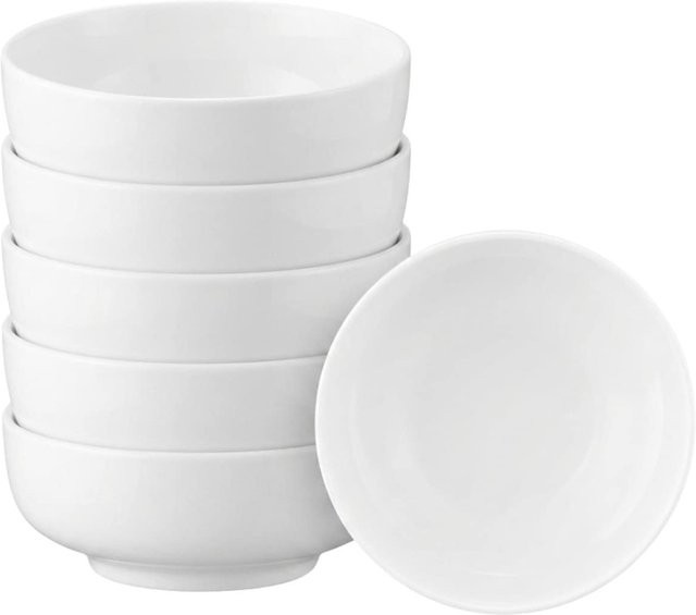 Seltmann Weiden Foodbowls Sento Home Servierschalen aus Keramik Weiß 6er Set Durchmesser: 20,2 cm - Bild 1