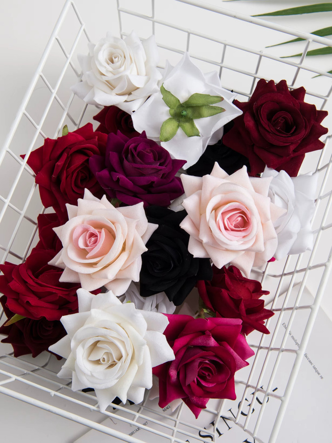 ZQCY Künstliche Seidenrosen in Multicolour für Hochzeiten, Garten und Tischdekoration - Bild 3