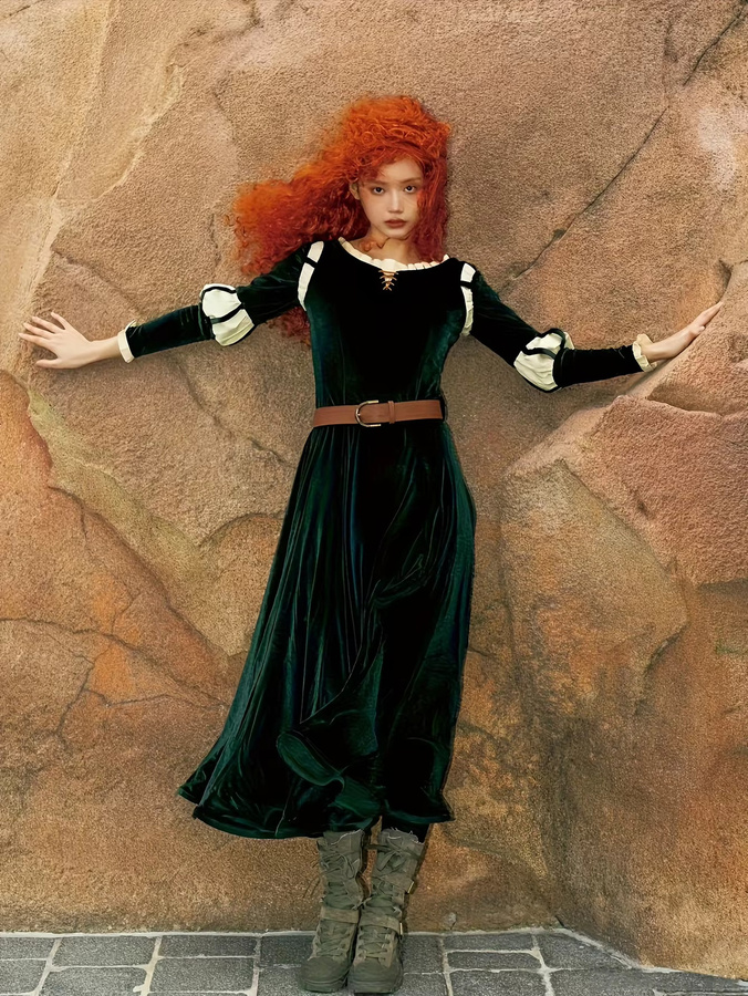 Brave Legend Prinzessin Melinda, Prinzessin Kleid, Grün, Textil - Bild 2
