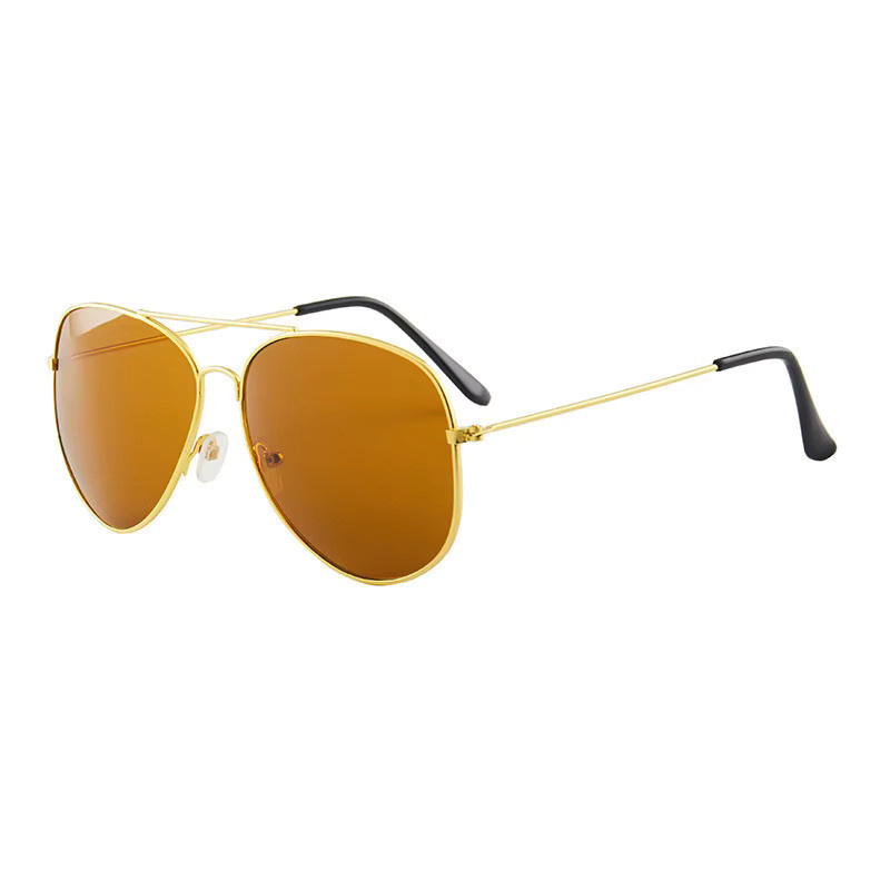 CHUYONG Sonnenbrille Aviator, Metall, Vollrand, Unisex, Gold - Bild 2