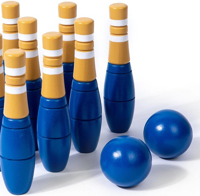 Binchi Holz-Bowling-Set, 10-teiliges Set - Bild 1