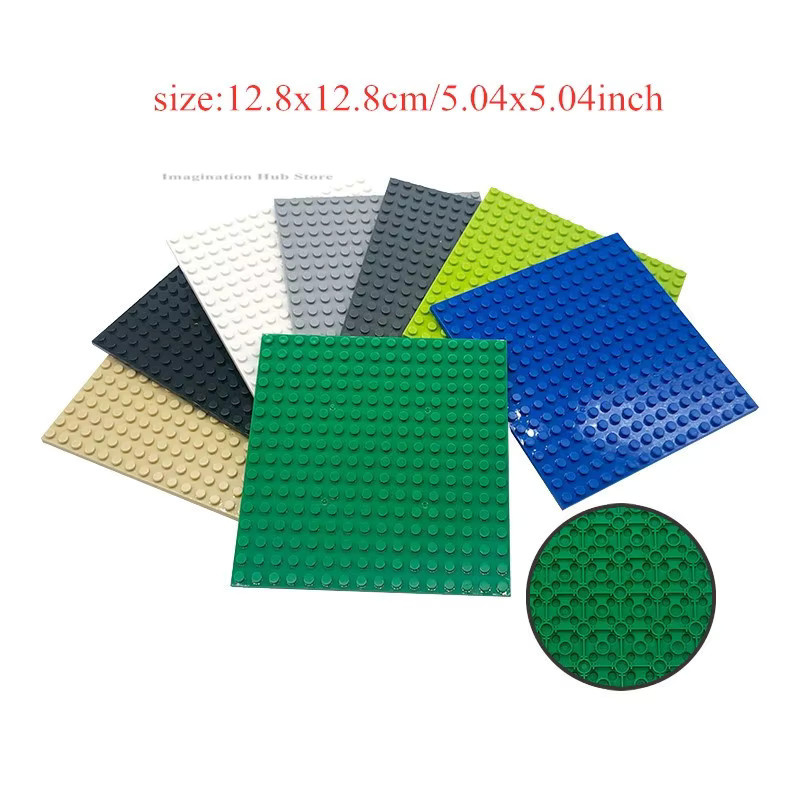 Supfy Bausteine Grundplatte, 4-teiliges Set, 16x16 Noppen, Grün, Bunt / Mehrfarbig - Bild 2