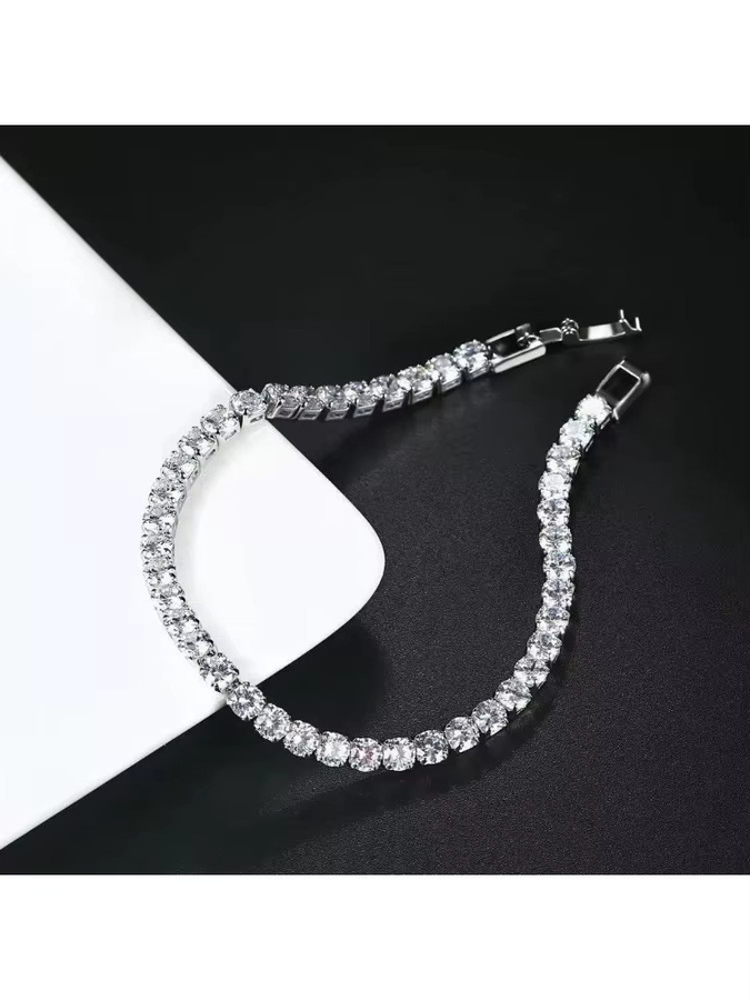 SAY Kettenarmband 925 Silber, Zirkonia, Unisex - Bild 6