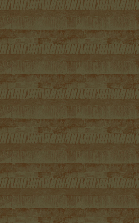 Élitis Teppich Impulsion RM 1022 65 in Grün und Braun mit abstraktem modernem Design - Bild 1
